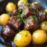 Garlic Butter Beef Bites with Potatoes Recipe