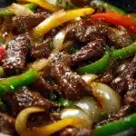 Sizzling Chinese Pepper Steak with Onions Recipe