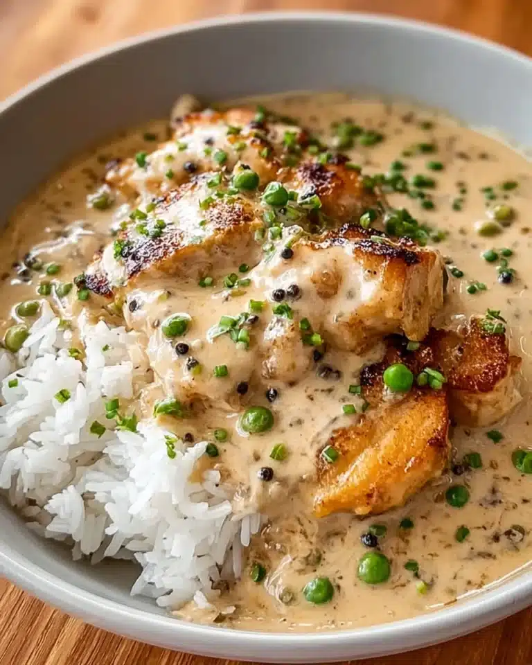 Creamy Smothered Chicken And Rice Recipe