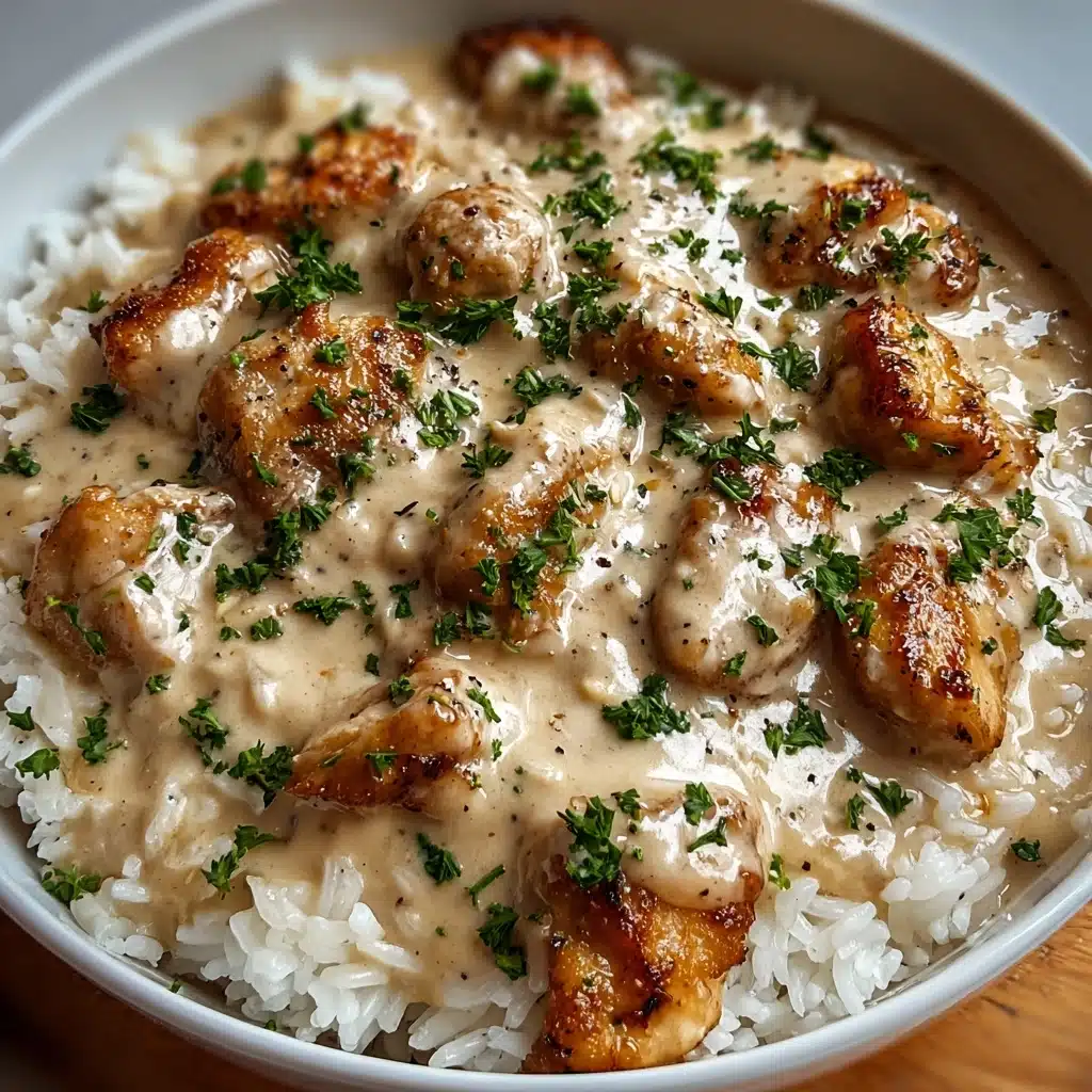 Creamy Smothered Chicken And Rice Recipe 5 Creamy Smothered Chicken And Rice Recipe - Recipe Image