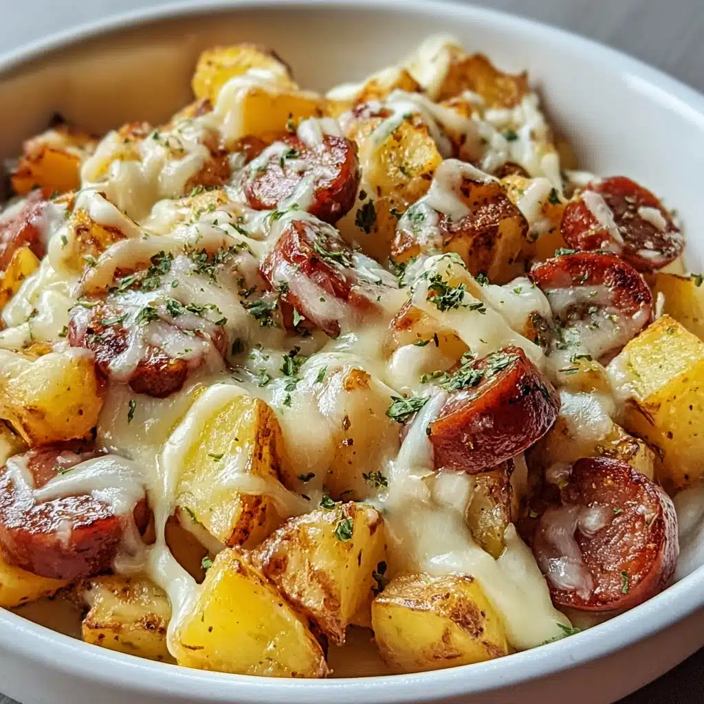 Cheesy Ranch Potatoes with Smoky Sausage for Easy Dinners 5 Prepare the Baking Sheet: Line a baking sheet with parchment paper or lightly grease it to prevent sticking Recipe - Recipe Image