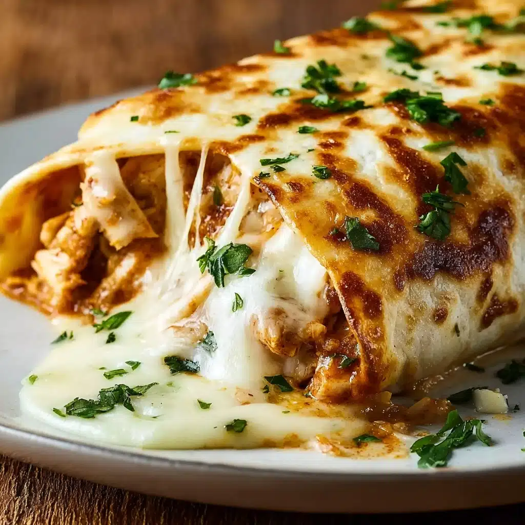 Cheesy Garlic Chicken Wraps Recipe - Recipe Image