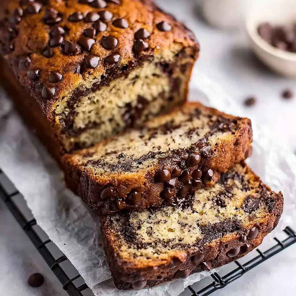 Super Moist Chocolate Chip Banana Bread Recipe - Recipe Image