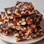 Dark Chocolate and Sea Salt Nut Bars Recipe