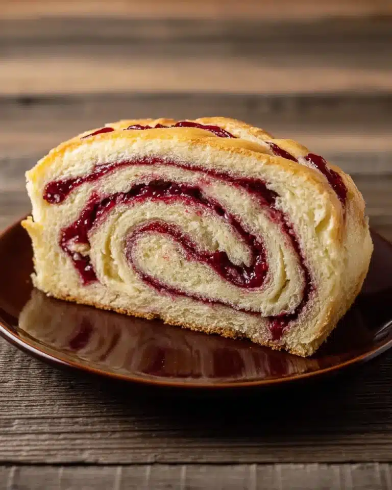Raspberry Swirl Brioche Loaf Recipe