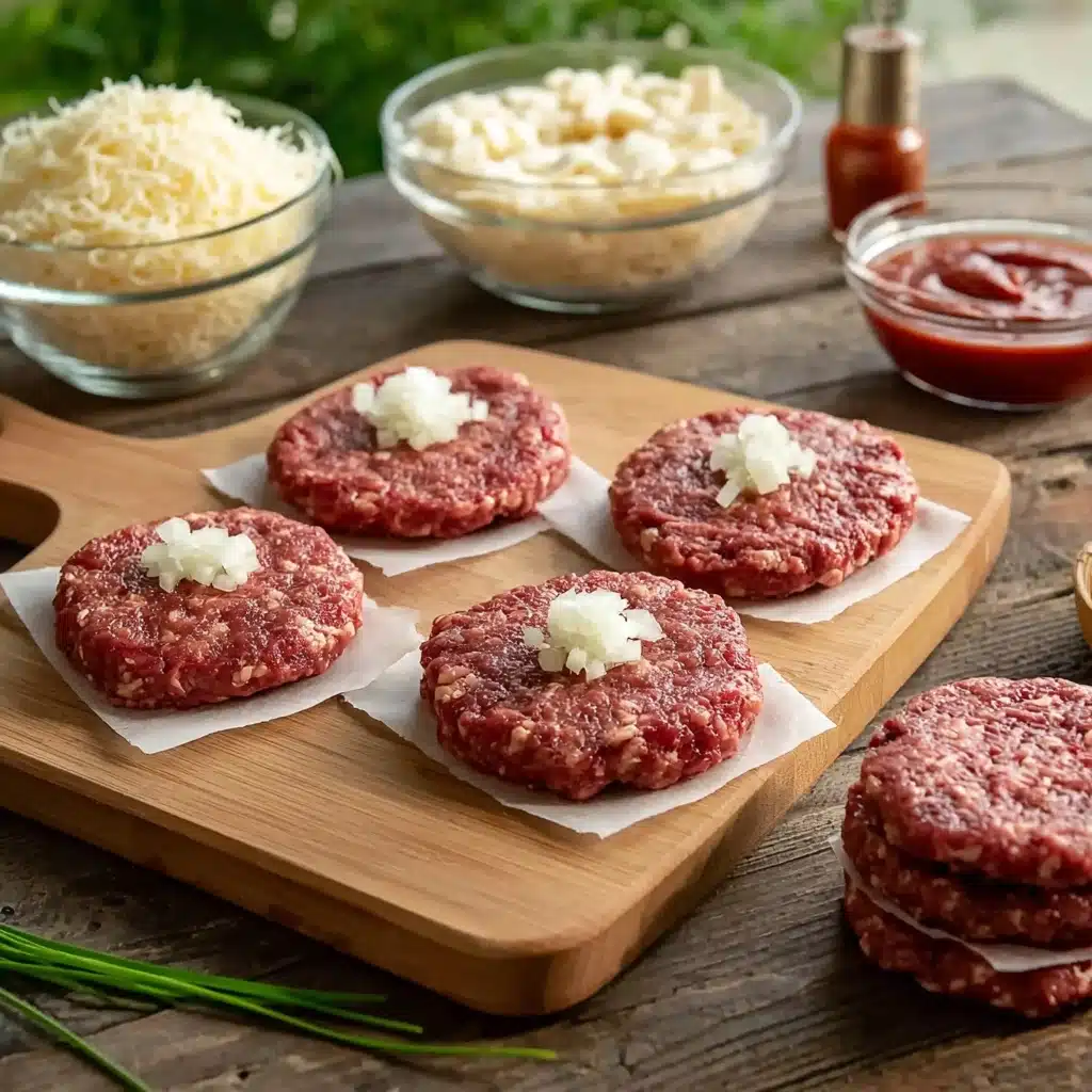 Garlic Parmesan Cheeseburger Bombs Recipe 4 Garlic Parmesan Cheeseburger Bombs Recipe - Recipe Image