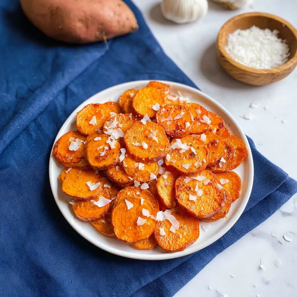 Parmesan Sweet Potato Chips Recipe 5 Parmesan Sweet Potato Chips Recipe - Recipe Image