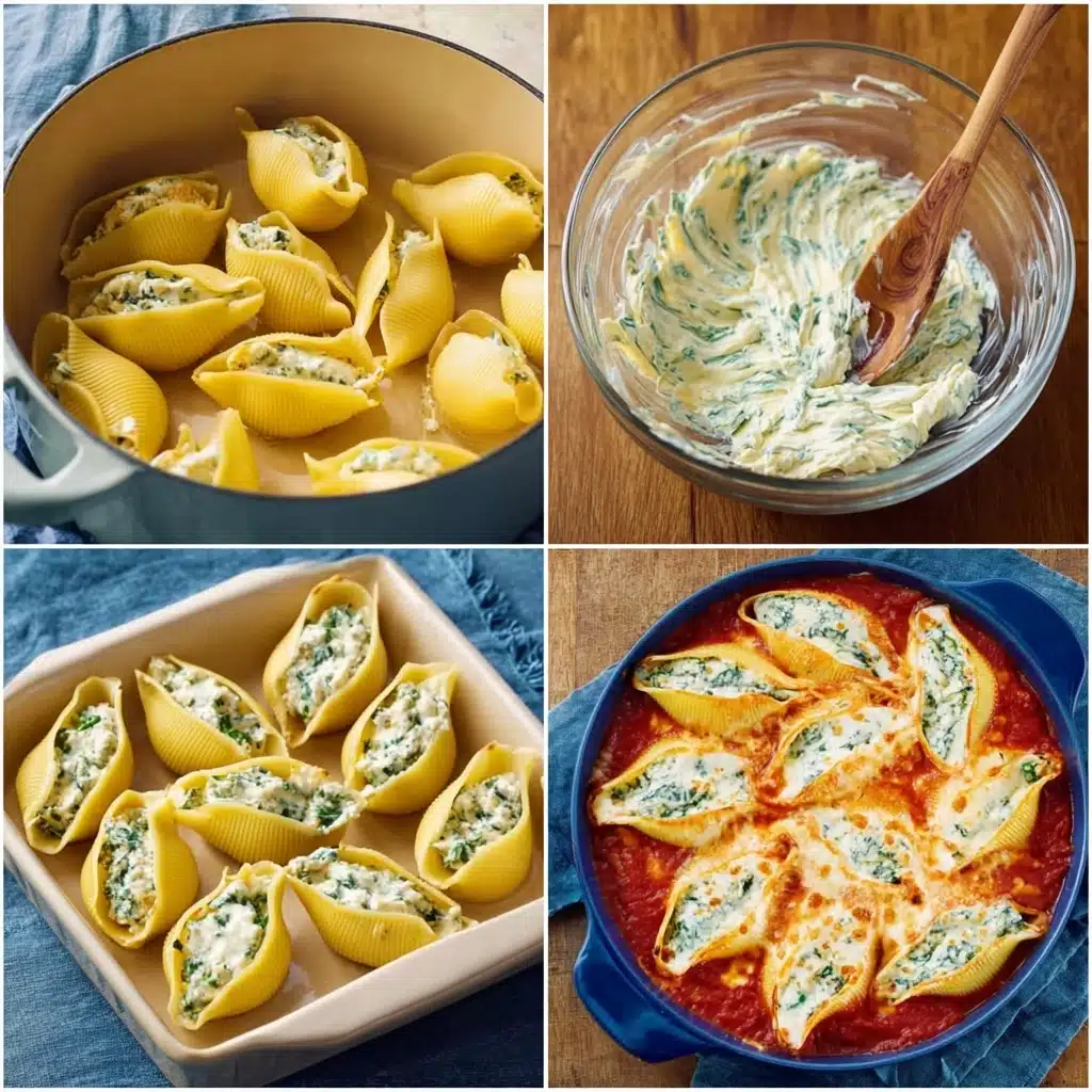 Spinach and Ricotta Stuffed Shells Recipe - Recipe Image
