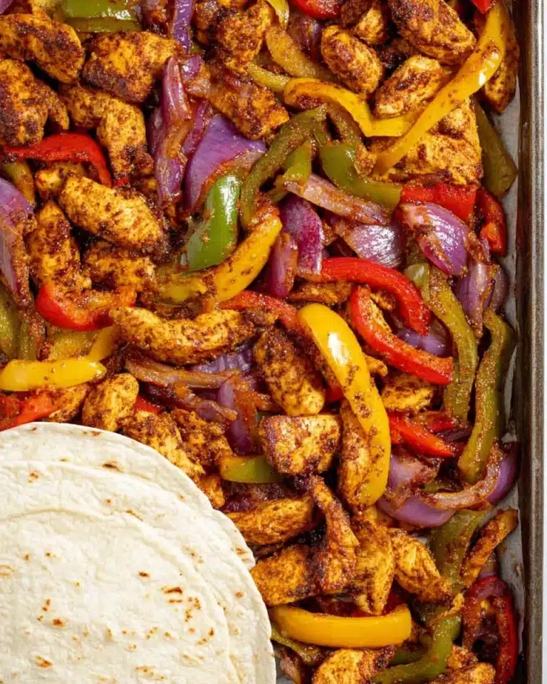 Sheet Pan Chicken Fajitas Recipe