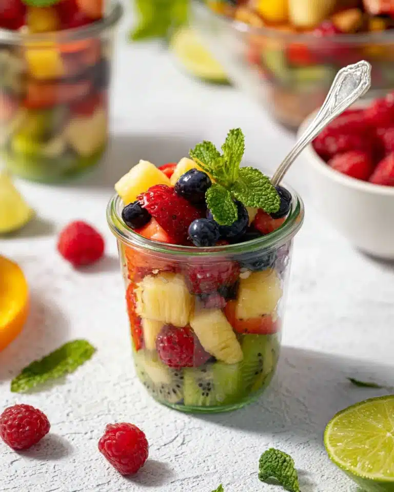 Fresh Fruit Salad Recipe (With Mint and Lime) Recipe