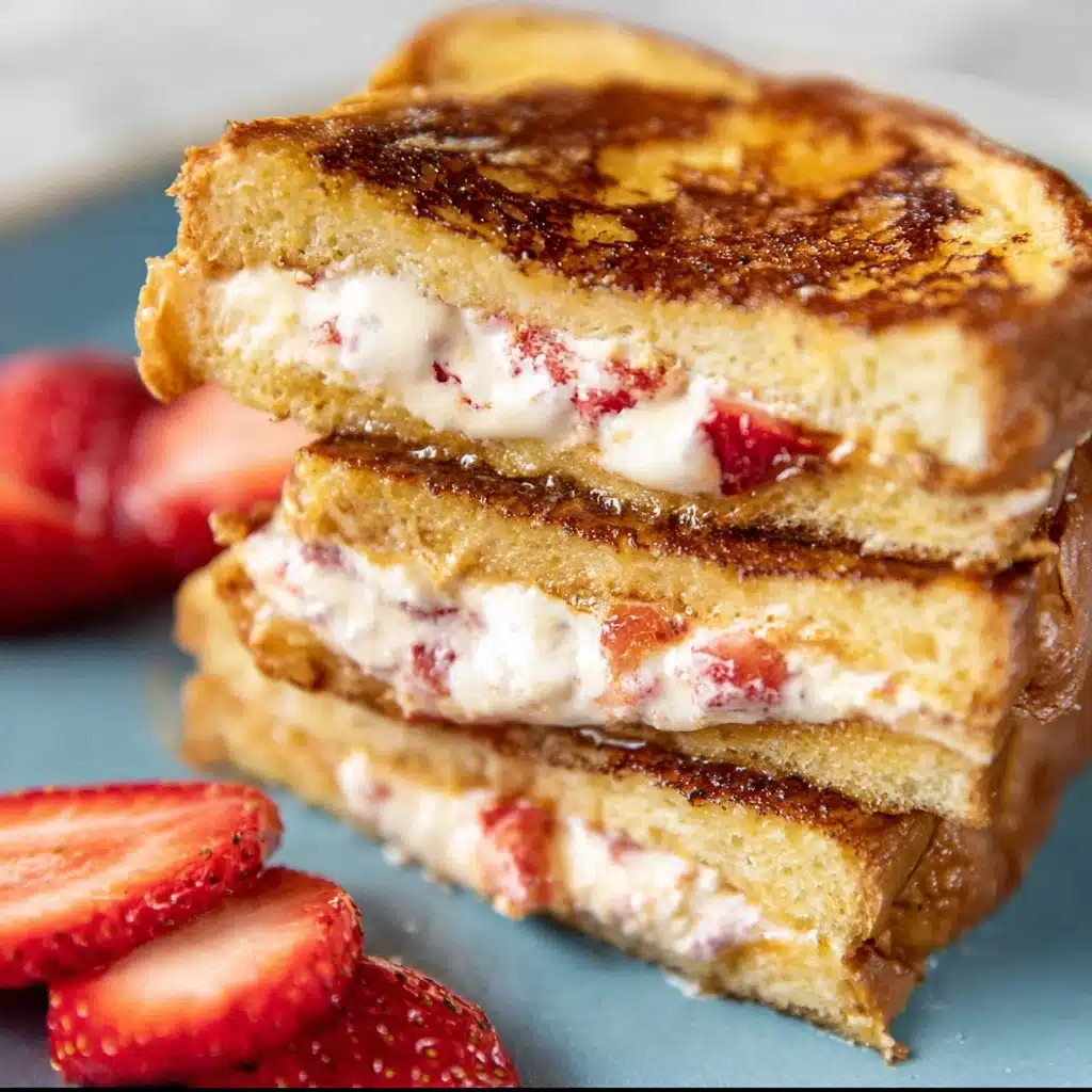 Strawberry Cheesecake Stuffed French Toast Recipe 5 Strawberry Cheesecake Stuffed French Toast Recipe - Recipe Image