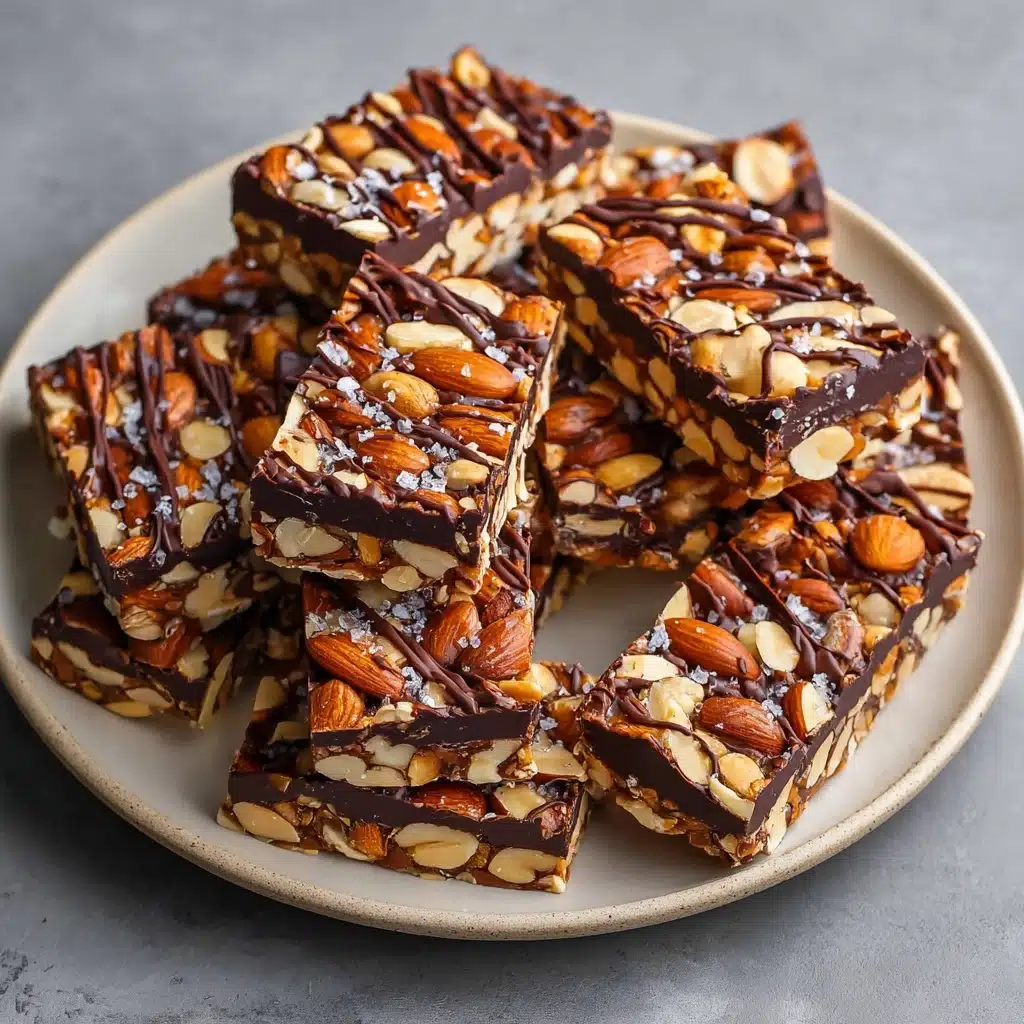Dark Chocolate and Sea Salt Nut Bars Recipe 5 Dark Chocolate and Sea Salt Nut Bars Recipe - Recipe Image