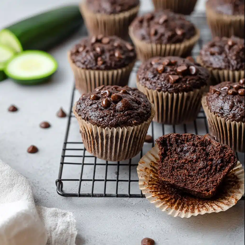 Healthy & Moist Chocolate Zucchini Muffins Recipe 5 Healthy & Moist Chocolate Zucchini Muffins Recipe - Recipe Image