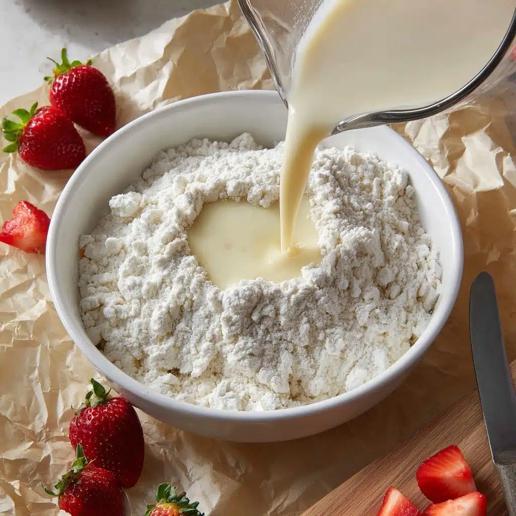 Strawberries and Cream Scones Recipe 4 Strawberries and Cream Scones Recipe - Recipe Image