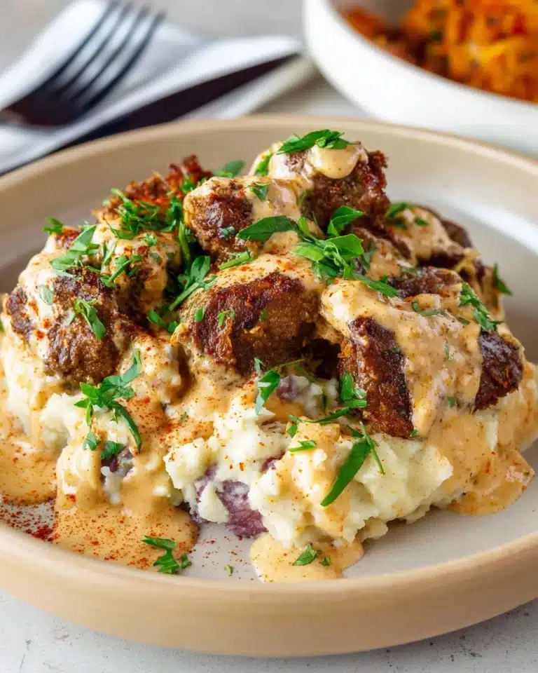 Creamy Garlic Butter Steak Bites Recipe