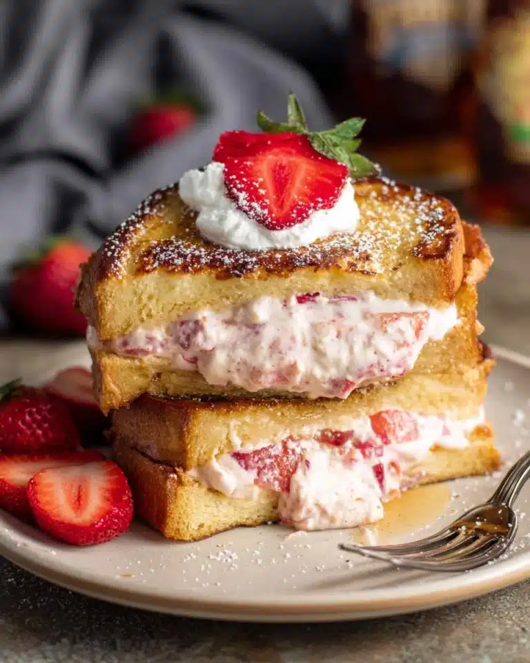 Strawberry Cheesecake Stuffed French Toast Recipe