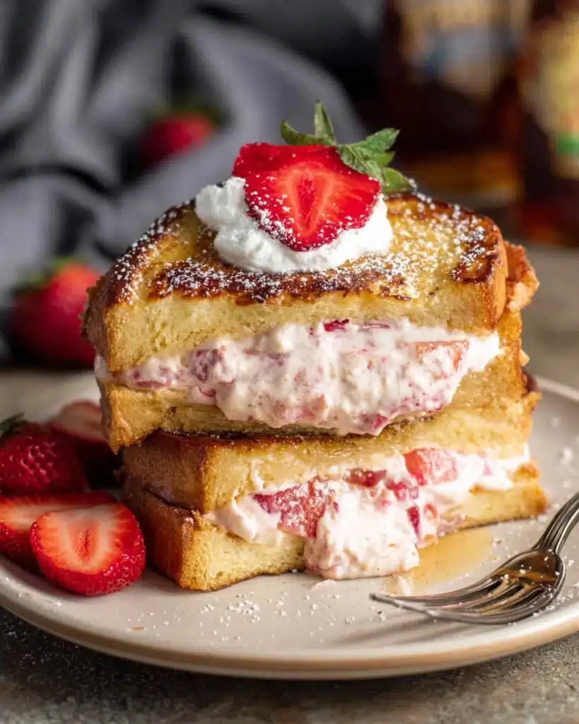 Strawberry Cheesecake Stuffed French Toast Recipe
