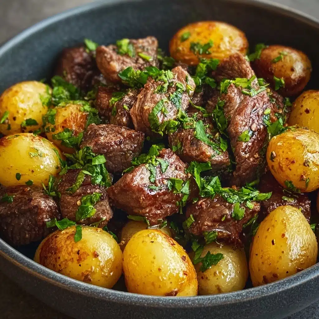 Garlic Butter Beef Bites with Potatoes Recipe 5 Garlic Butter Beef Bites with Potatoes Recipe - Recipe Image