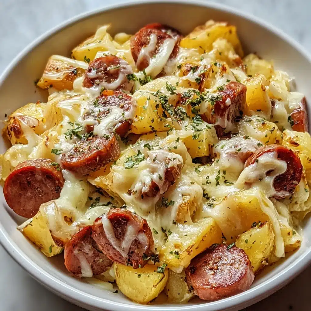 Cheesy Ranch Potatoes with Smoky Sausage for Easy Dinners 4 Prepare the Baking Sheet: Line a baking sheet with parchment paper or lightly grease it to prevent sticking Recipe - Recipe Image