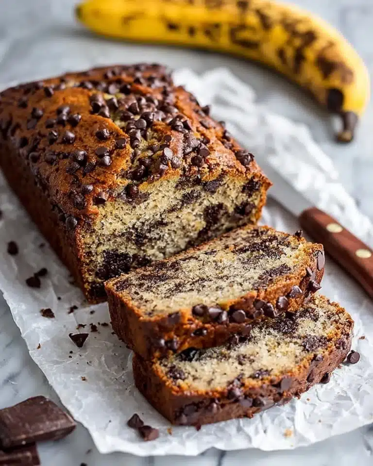 Super Moist Chocolate Chip Banana Bread Recipe
