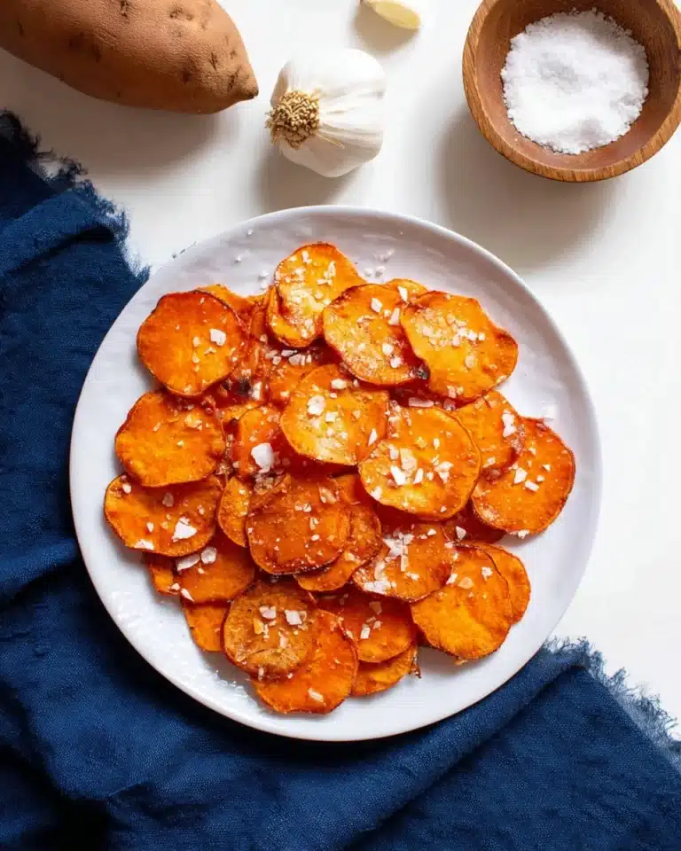 Parmesan Sweet Potato Chips Recipe