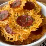 Keto Parmesan Pizza Crisps (2 Ingredients) Recipe