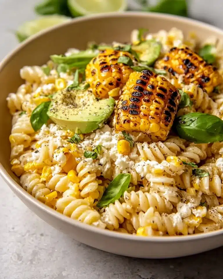 Creamy Street Corn Pasta Salad Recipe