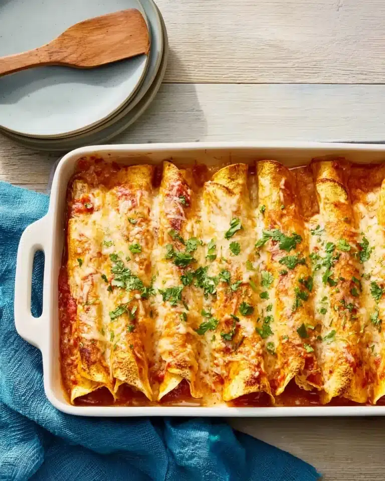 Easy Bean and Cheese Enchiladas Recipe