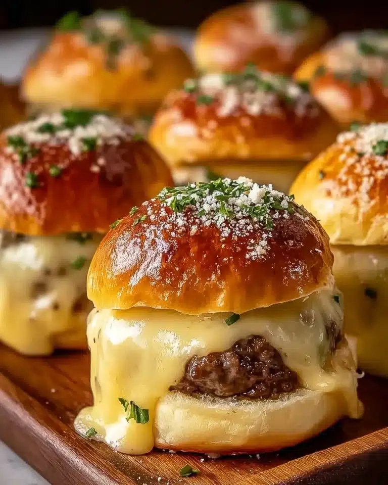 Garlic Parmesan Cheeseburger Bombs Recipe