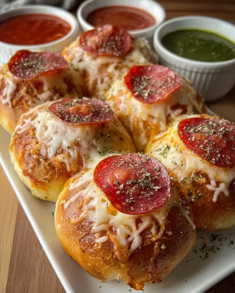 Savory Baked Italian Pepperoni Rolls Recipe