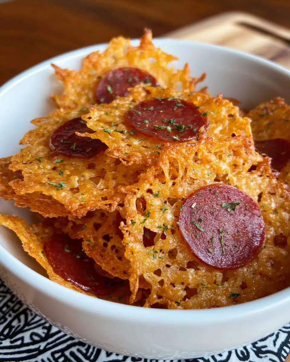 Keto Parmesan Pizza Crisps (2 Ingredients) Recipe 4 Keto Parmesan Pizza Crisps (2 Ingredients) Recipe - Recipe Image