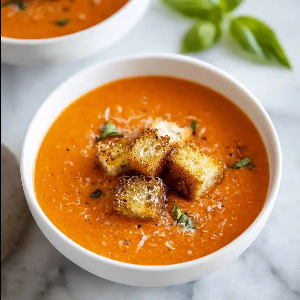 Creamy Tomato Basil Soup Recipe 5 Creamy Tomato Basil Soup Recipe - Recipe Image