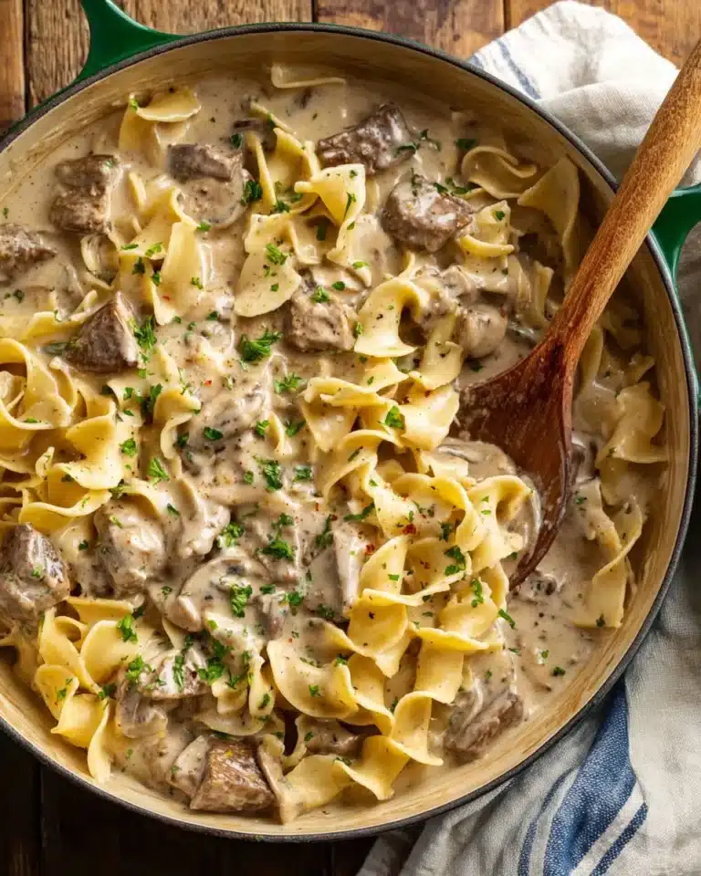 Slow Cooker Beef Stroganoff Recipe