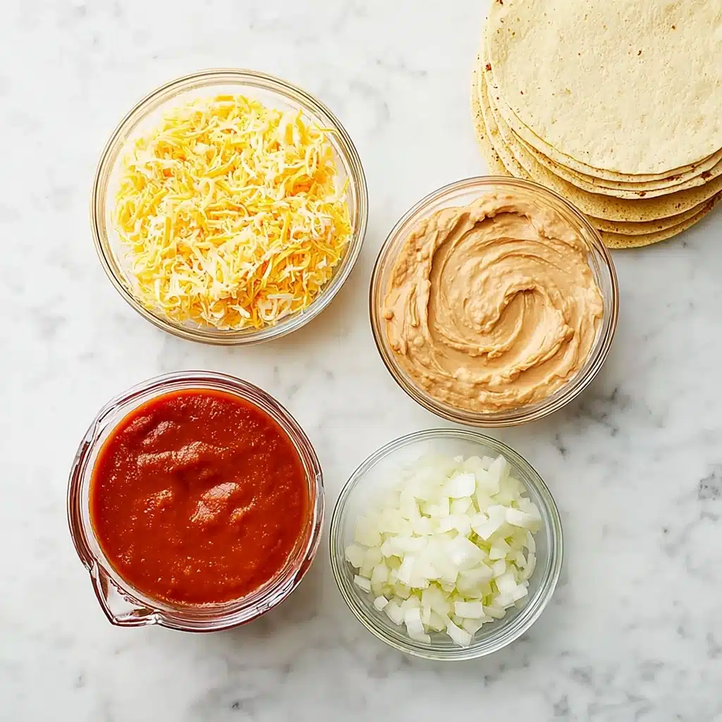 Easy Bean and Cheese Enchiladas Recipe - Recipe Image