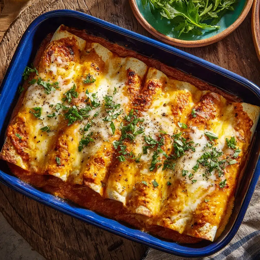 Easy Bean and Cheese Enchiladas Recipe - Recipe Image
