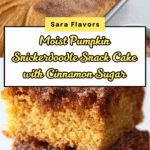 Pumpkin Snickerdoodle Snack Cake Recipe