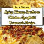 Spicy Southern Cheesy Chicken Spaghetti Casserole Recipe