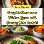 Mediterranean Chicken Gyros with Creamy Feta Tzatziki Recipe