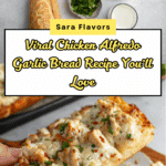 The Viral Chicken Alfredo Garlic Bread I'm Obsessed With Recipe