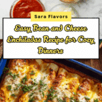 Easy Bean and Cheese Enchiladas Recipe