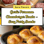 Garlic Parmesan Cheeseburger Bombs Recipe