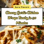 Cheesy Garlic Chicken Wraps Recipe