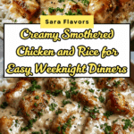 Creamy Smothered Chicken And Rice Recipe