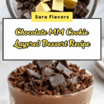 Chocolate MM Cookie Layered Dessert Recipe