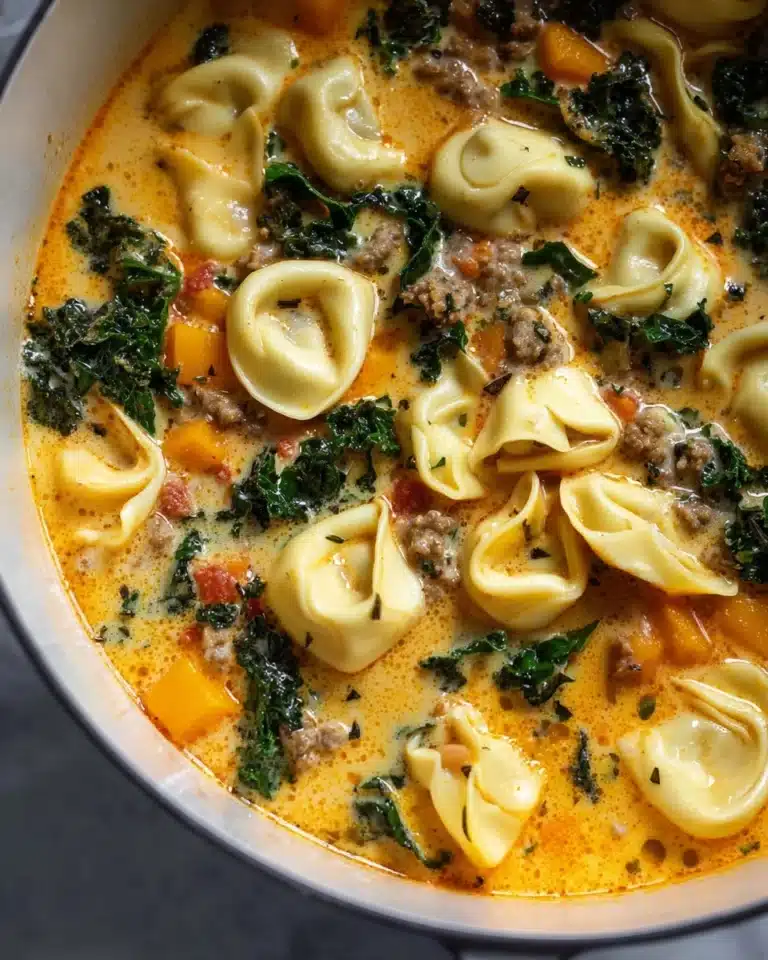 Butternut Squash & Sausage Tortellini Soup Recipe