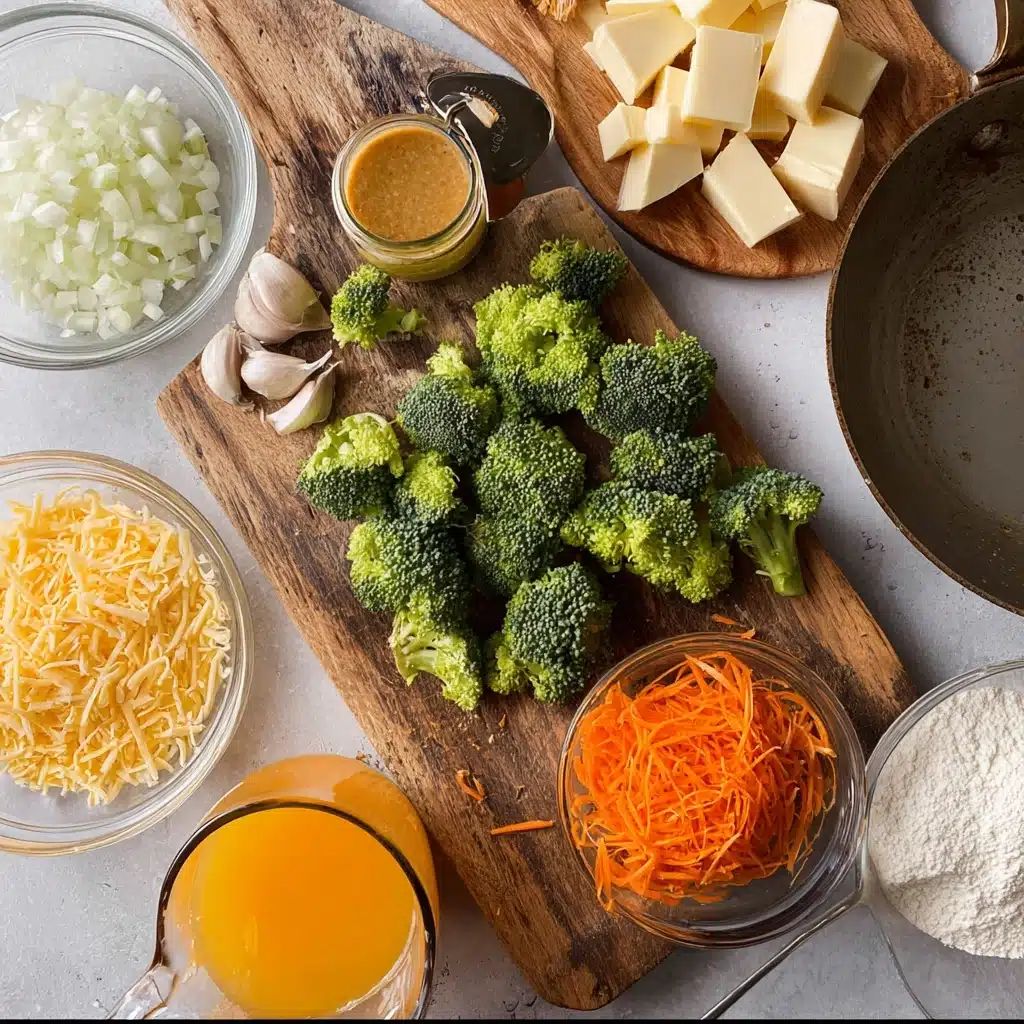 Broccoli, of course! Cut it into small, bite-sized pieces so that you get some in every spoonful of soup Recipe - Recipe Image