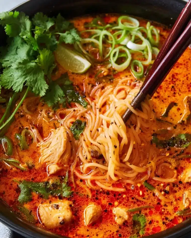 Thai Red Curry Noodle Soup Recipe