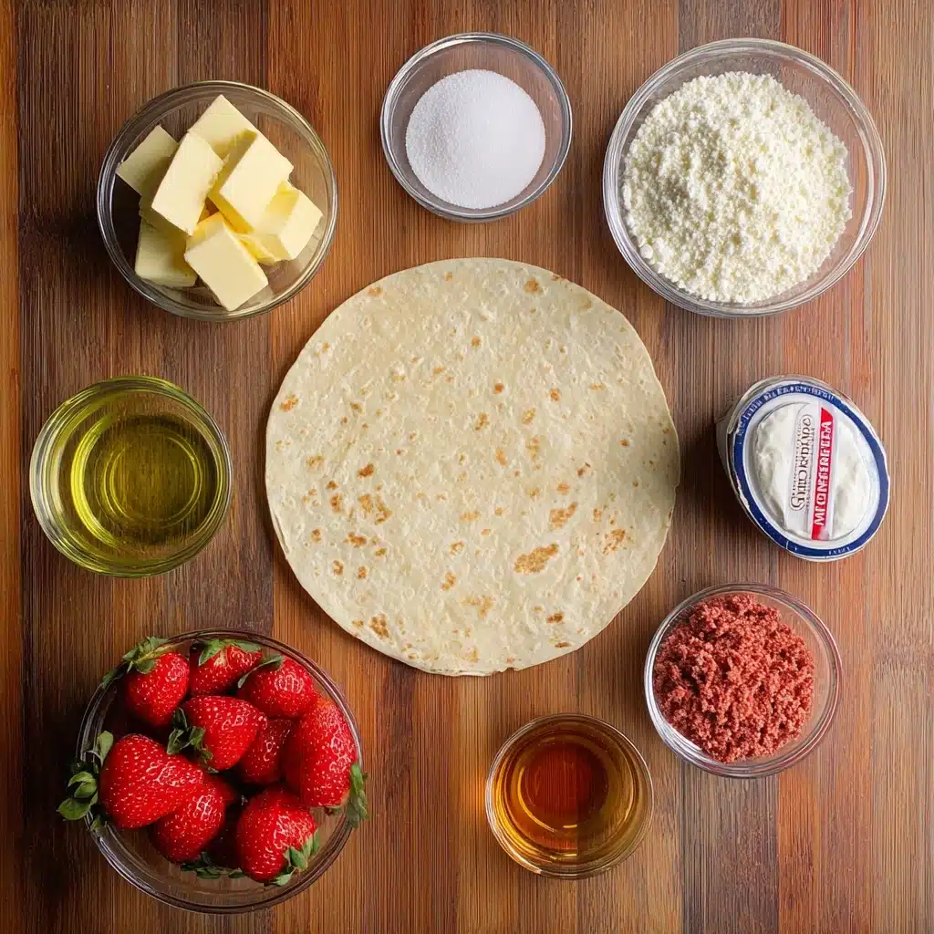Strawberry Crunch Cheesecake Tacos Recipe 4 Strawberry Crunch Cheesecake Tacos Recipe - Recipe Image