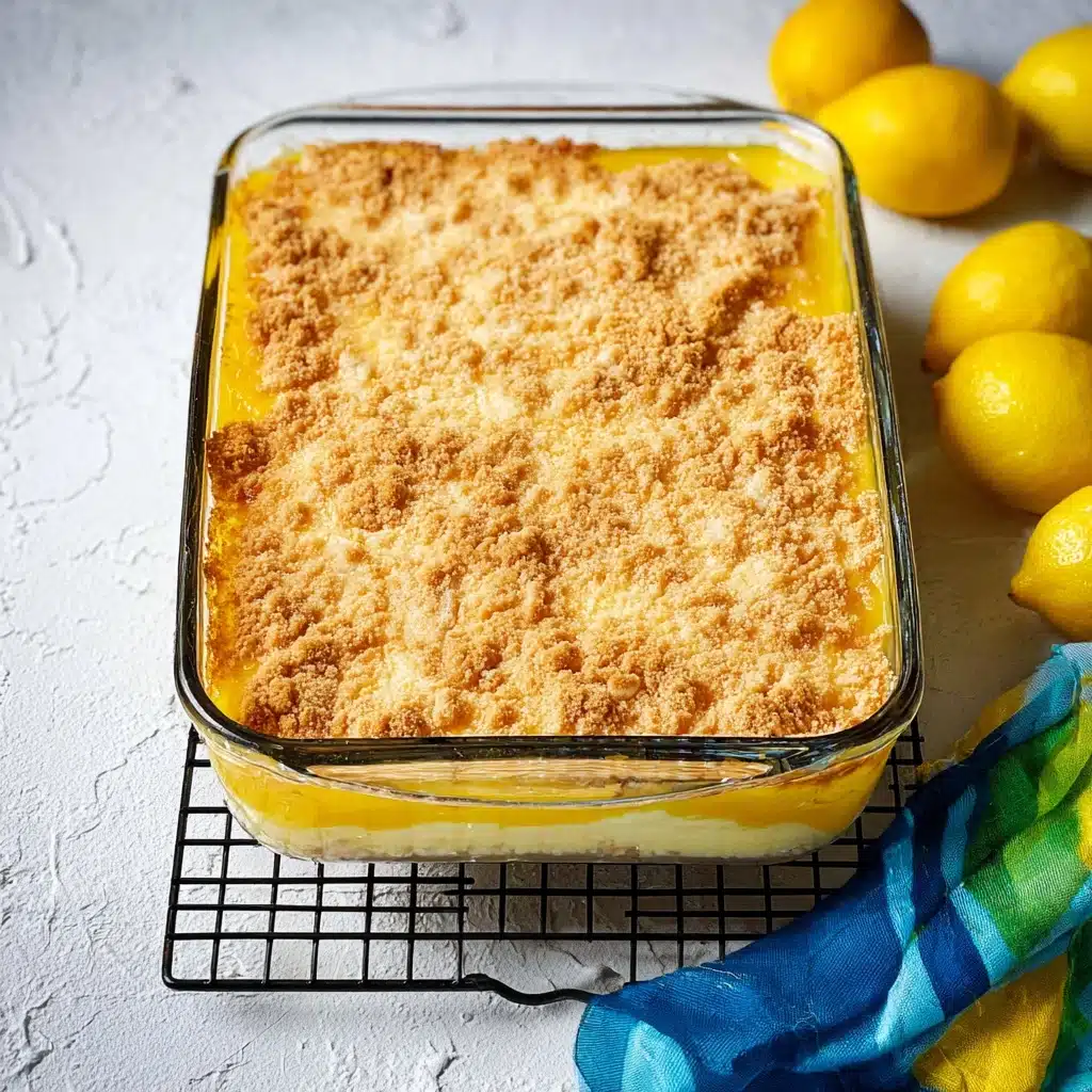 Lemon Dump Cake Recipe 4 Lemon Dump Cake Recipe - Recipe Image
