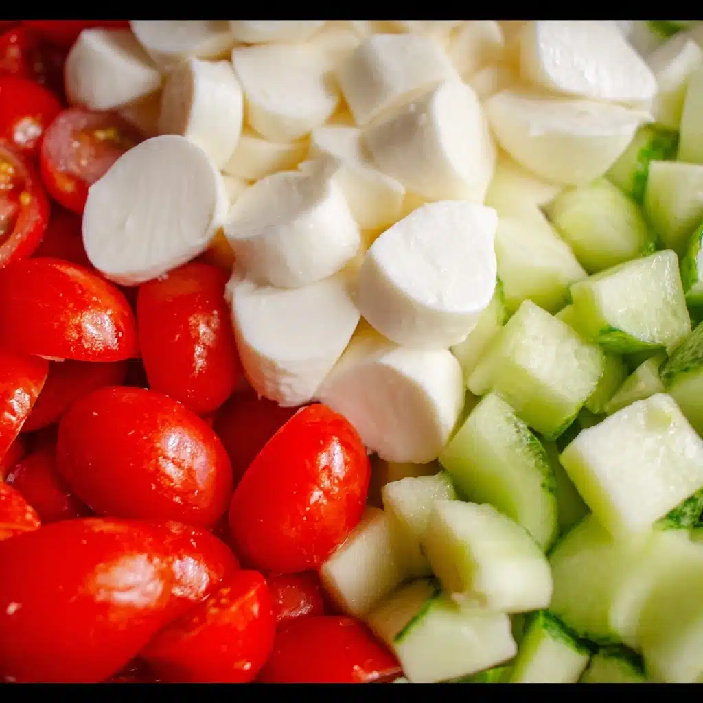 Cucumber Caprese Salad Recipe 4 Cucumber Caprese Salad Recipe - Recipe Image